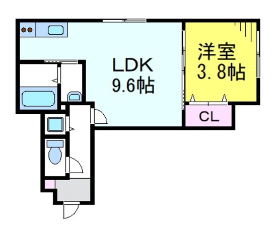 三鷹駅 徒歩8分 1階の物件間取画像